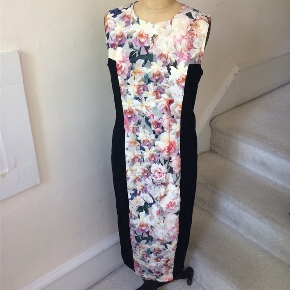 Sportmax Buono Floral Panel Bodycon Dress EUC - Picture 3 of 8